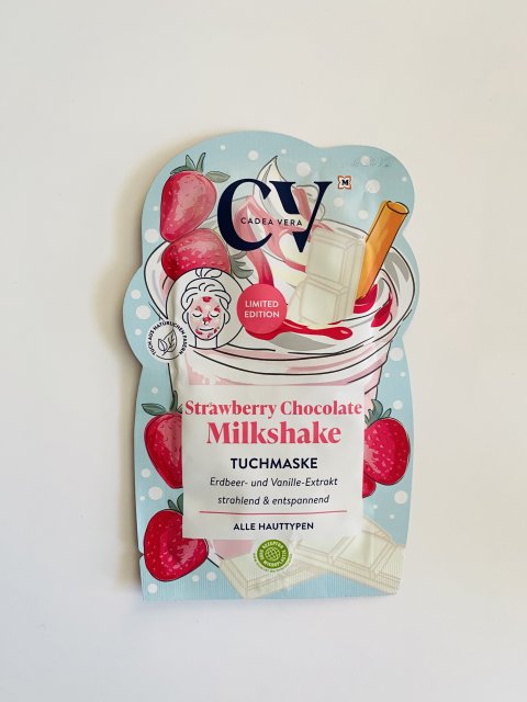 CadeaVera Maseczka do twarzy w płacie, Strawberry Chocolate Milkshake