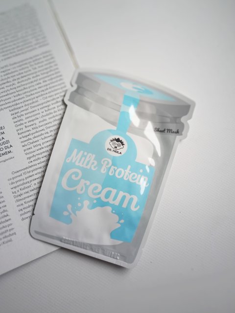 Dr. Mola Maska do twarzy w płacie, Milk Protein Cream