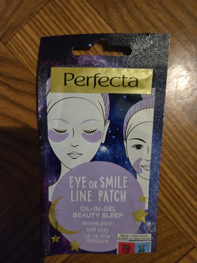 Perfecta Eye or Smile Line Patch, Płatki pod oczy lub na linie mimiczne, Oil-in-Gel Beauty Sleep, Żelowe