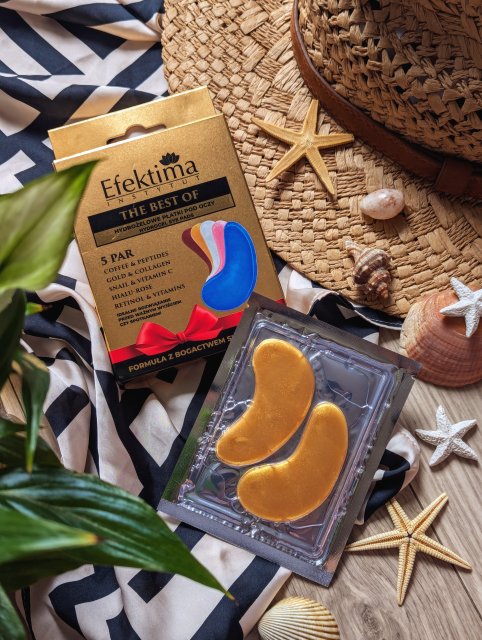 Efektima Gold & Collagen, Płatki pod oczy, Hydrożelowe, Zmarszczki i zmęczona skóra