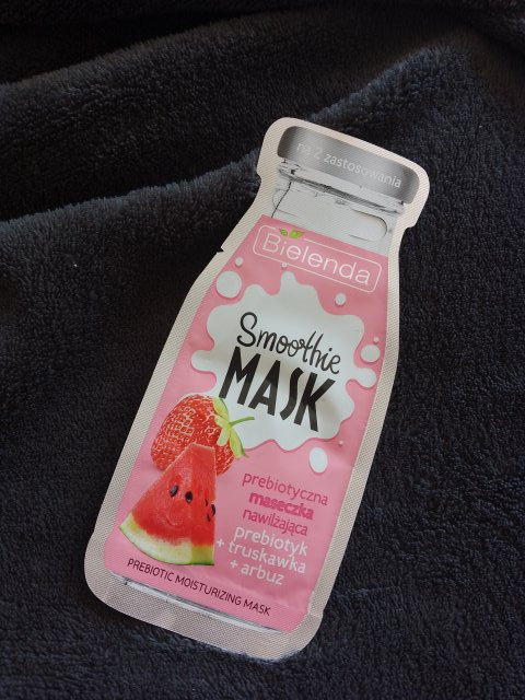 Bielenda Smoothie Mask, Maseczka do twarzy, Prebiotyczna, Nawilżająca, Prebiotyk + Truskawka + Arbuz