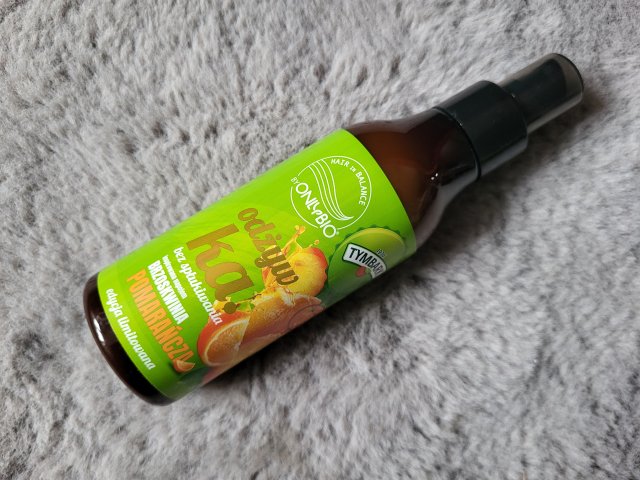 OnlyBio Hair in Balance, Odżywka do włosów, Bez spłukiwania, Brzoskwinia i Pomarańcza, Tymbark 
