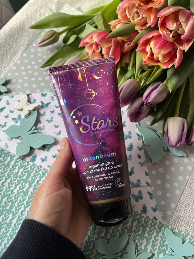 Stars from the stars Maska do ciała, Moonbeam, Regenerująca, Nocna, Olej z awokado, lawenda, moon cactus