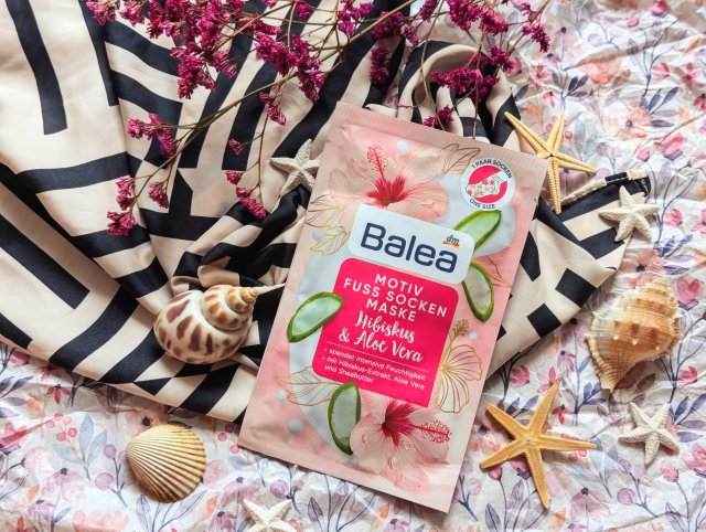 Maska do stóp w skarpetkach, Hibiskus & Aloe Vera