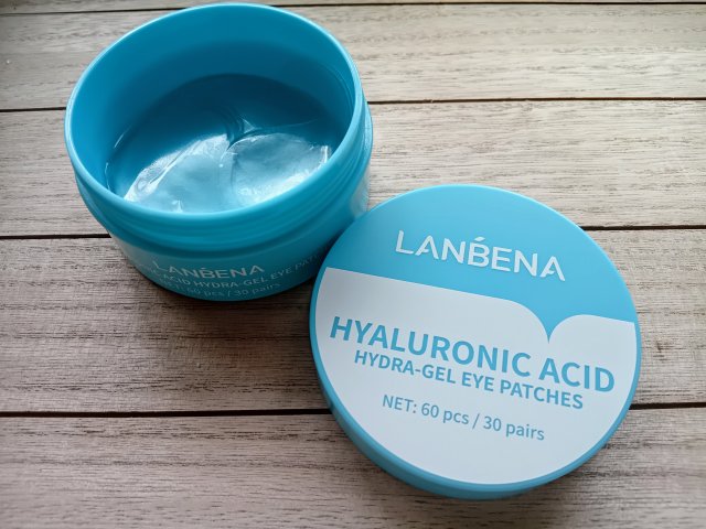 Lanbena Płatki pod oczy, Hydrożelowe, Hydro-Gel Eye Patches, Hyaluronic Acid