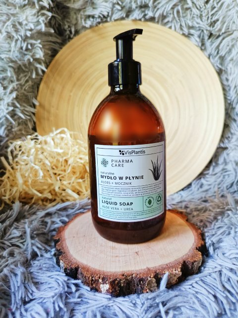 Vis Plantis Pharma Care, Mydło w płynie, Naturalne, Aloes + Mocznik