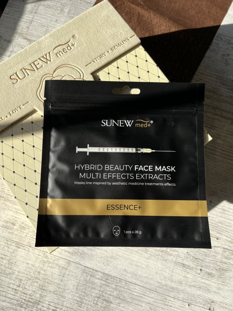 SUNEW med+, Essence+ Maska hybrydowa z peptydami i śluzem ślimaka 