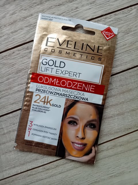 Eveline Gold Lift Expert, Maseczka do twarzy, Luksusowa i przeciwzmarszczkowa, Odmłodzenie