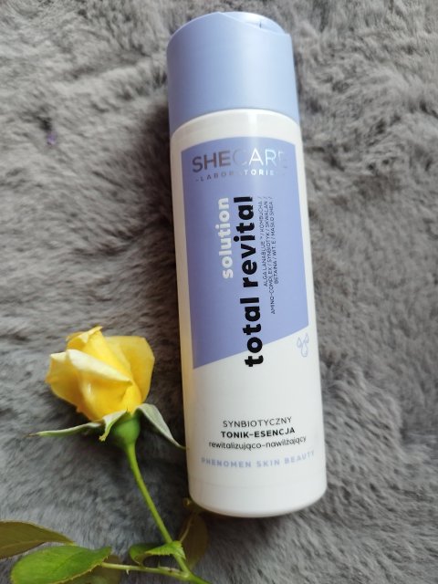 Shecare Tonik-esencja do twarzy, Solution Total Revital, Synbiotyczny, Rewitalizująco-nawilżający
