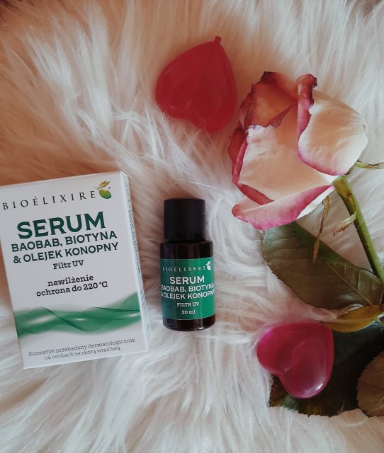 Bioélixire Serum do włosów, Biotyna & Jojoba, Wzbogacone o Baobab, Wit. B5 oraz Filtr UV 
