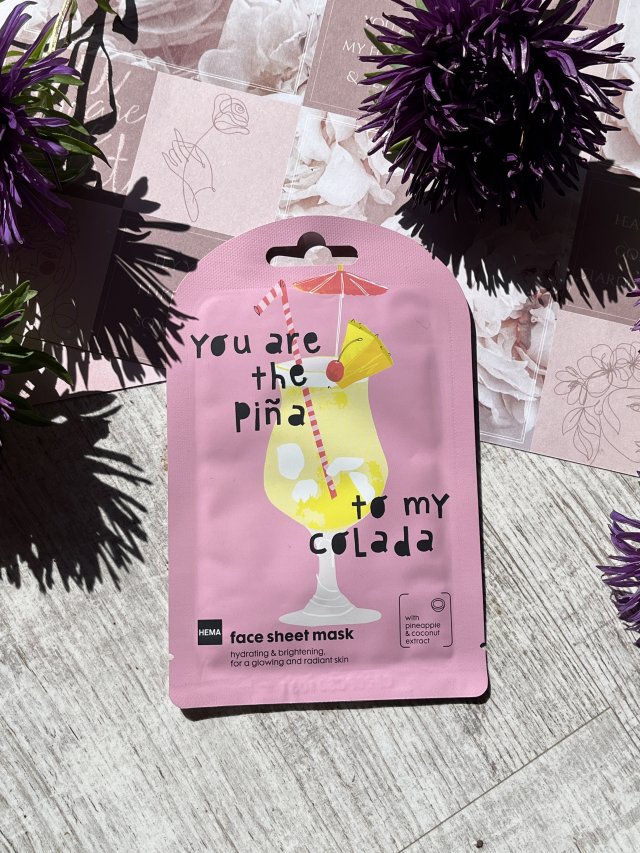 Hema Maska do twarzy w płacie, You Are The Pina To My Colada