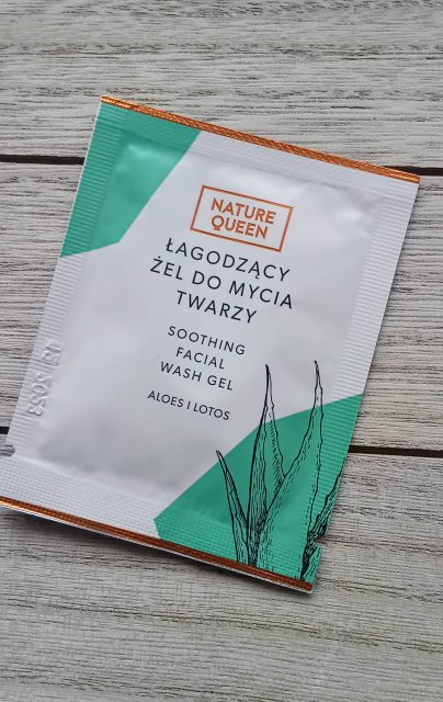 Nature Queen Żel do mycia twarzy, Łagodzący