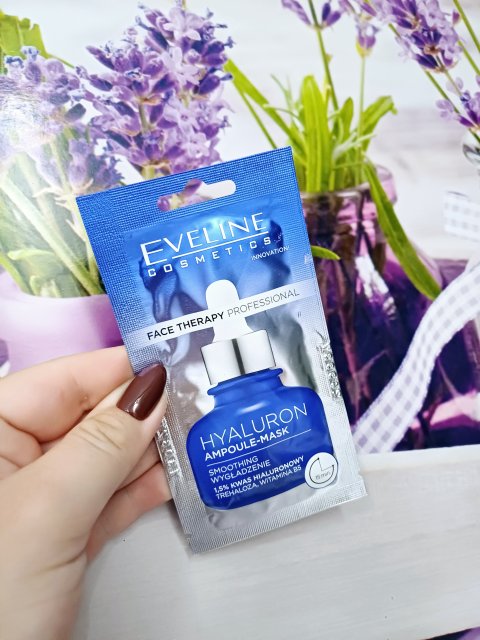 Eveline Face Therapy Professional, Maseczka do twarzy, Hyaluron Ampoule-Mask, Nawilżenie, wygładzenie
