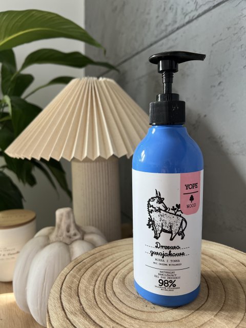 YOPE Żel pod prysznic, Wood, Drzewo gwajakowe, mirra i tonka