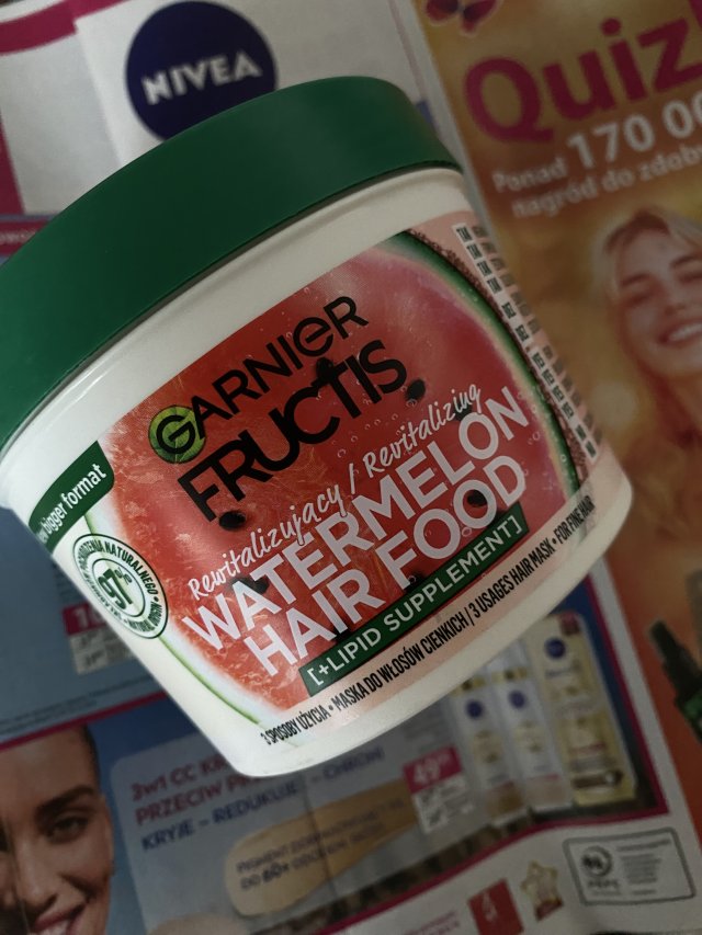 Garnier Fructis, Hair Food, Maska do włosów, Watermelon