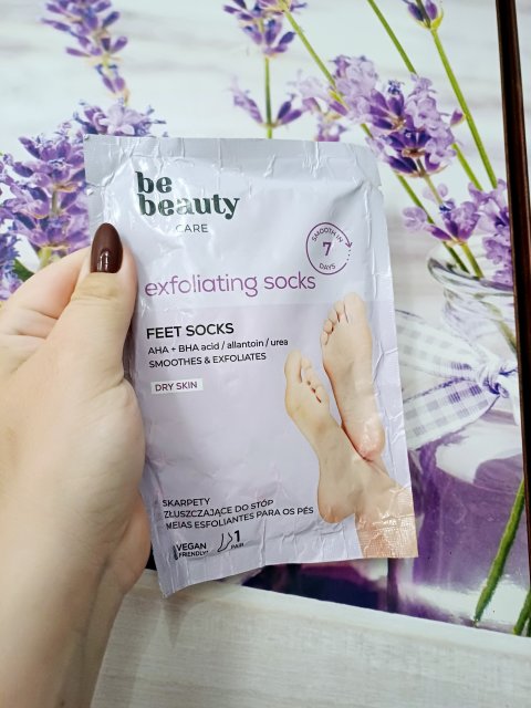 BeBeauty Care, Skarpetki złuszczające do stóp, Kwas AHA + BHA, Skóra sucha