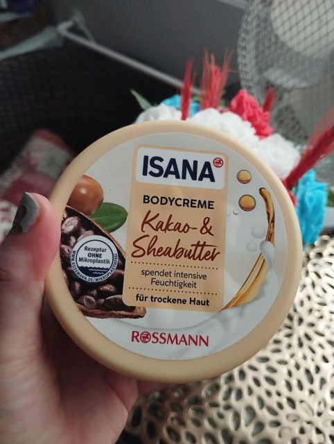 Isana Krem do ciała, Cocoa & Shea Butter, Skóra Sucha