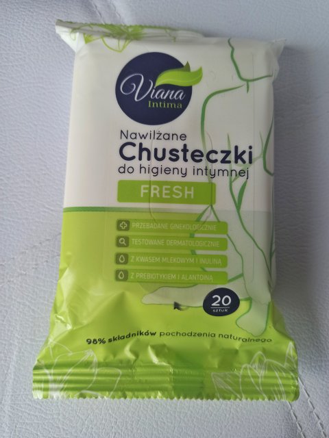 Viana intima Nawilżane chusteczki do higieny intymnej,Fresh