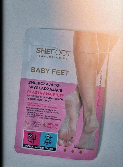 SheFoot Plastry na pięty, BabyFeet, Zmiękczająco-wygładzające 