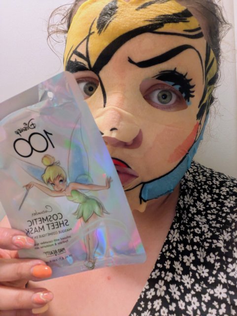 Mad Beauty Maska do twarzy w płacie, Disney, 100, Cucumber, Dzwoneczek