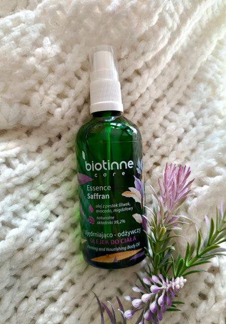 Biotinne Essence Saffran, Olejek do ciała, Ujędrniająco - odżywczy 