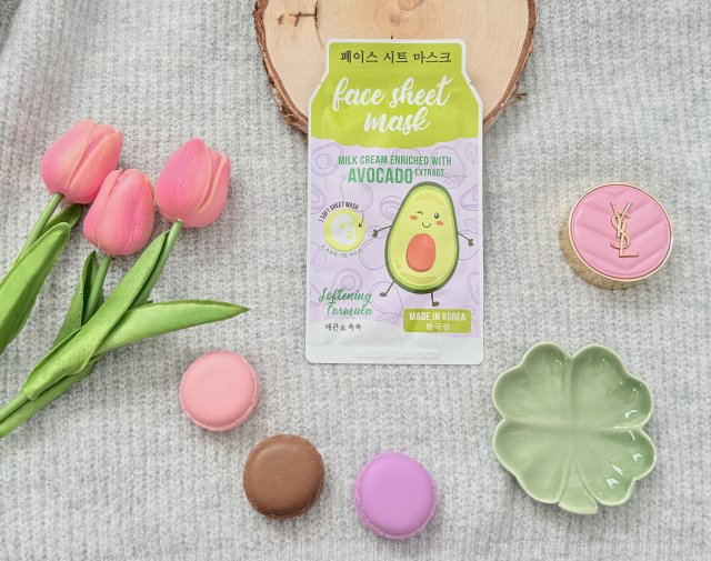 Maxbrands Marketing B.V. Face Sheet Mask, Maseczka do twarzy w płacie, Avocado