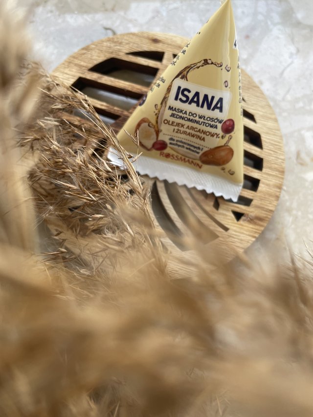 Isana Maska do włosów, Jednominutowa, Olej arganowy i żurawina