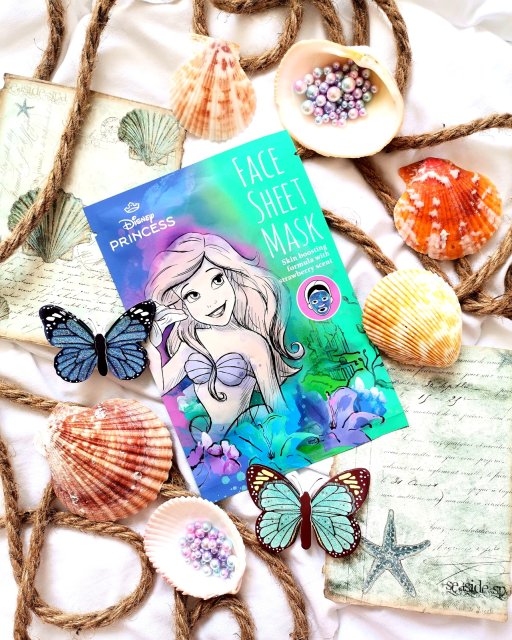 Topbrands Europe B.V. Disney Princess, Maska do twarzy w płacie, Formuła energetyzująca, Zapach truskawki, Ariel