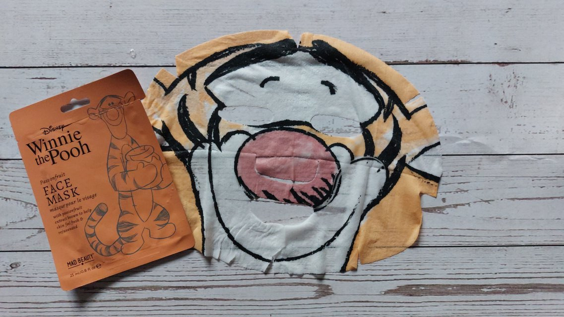 Mad Beauty Maska do twarzy w płacie, Disney, Winnie the Pooh, Passionfruit, Tiger