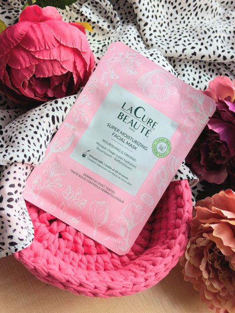 La Cure Beaute Maska do twarzy w płacie, Nawilżająca i ujędrniająca, Super Moisturizing Facial Mask