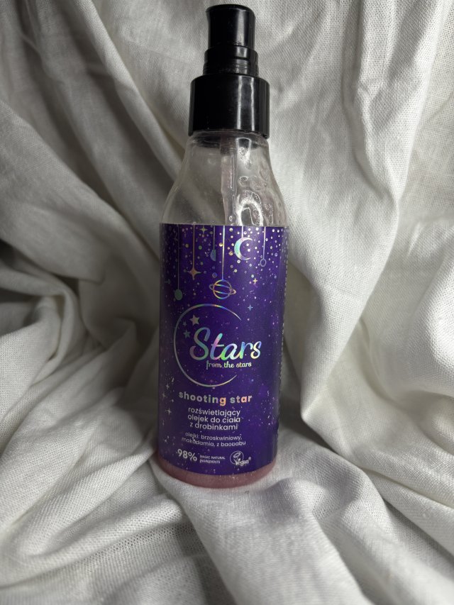 Stars from the stars Olejek do ciała, Shooting Star, Rozświetlający, Z drobinkami