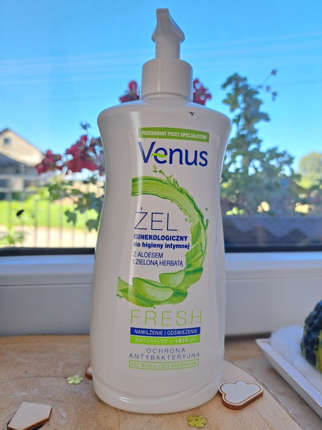 Venus Żel do higieny intymnej, Ginekologiczny, Z aloesem i zieloną herbatą, Fresh 