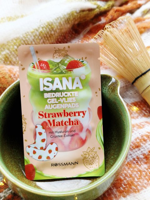 Isana Płatki pod oczy, Strawberry Matcha