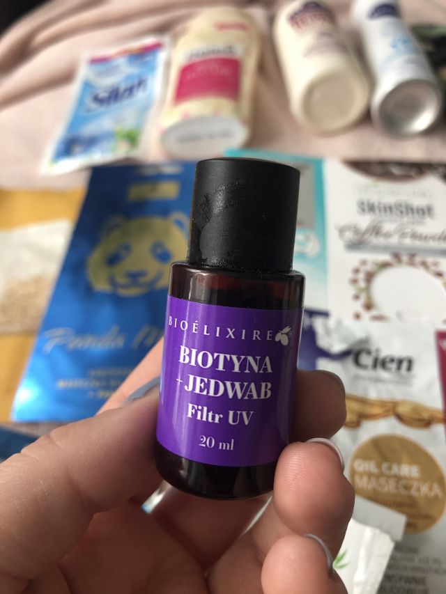 Bioélixire Olejek do włosów, Biotyna & Jedwab, Silne i nawilżone włosy