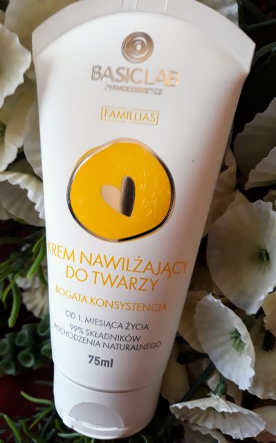 BasicLab Dermocosmetics Familias, Krem do twarzy, Nawilżający, Bogata konsystencja, Od 1 miesiąca życia