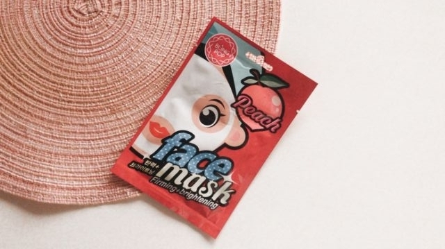 BLING POP Maska do twarzy w płacie, Firming + Brightening, Peach