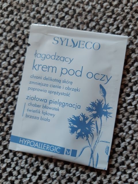 Sylveco Krem pod oczy, Łagodzący, Chaber, Bławatek, Świetlik łąkowy, Brzoza biała