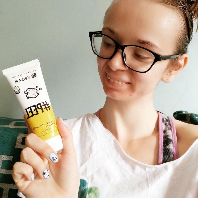 AA Vegan, #Peel, Peeling do twarzy, Enzymatyczny, Enzym z papai i olejek z migdałów