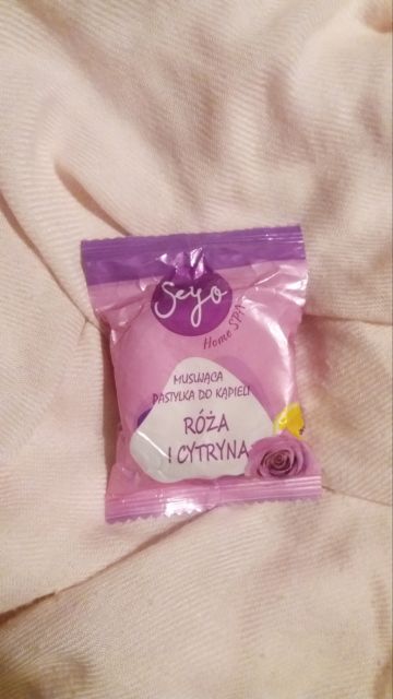 Seyo Pastylka do kąpieli, Musująca, Róża i cytryna