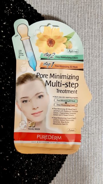 Purederm Maska do twarzy, Dwuetapowy zabieg, Zwężający rozszerzone pory