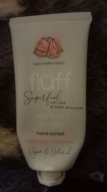 Fluff Superfood, Sorbet do rąk, Juicy Watermelon, Nawilżający