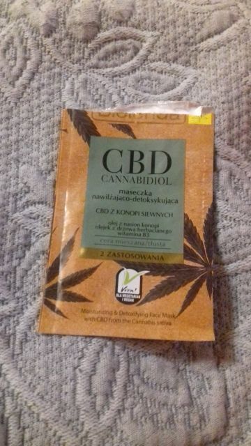 Bielenda CBD, Cannabidiol, Maseczka do twarzy, Nawilżająco-detoksykująca