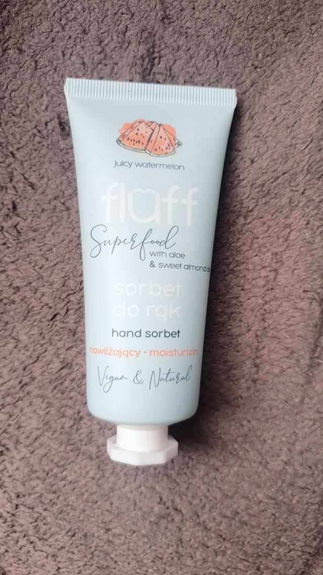 Fluff Superfood, Sorbet do rąk, Juicy Watermelon, Nawilżający