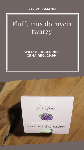 Fluff Superfood, Mus do mycia twarzy, Leśne jagody