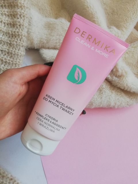 Dermika Clean & More, Krem micelarny do mycia twarzy, cykoria + kompleks łagodzący