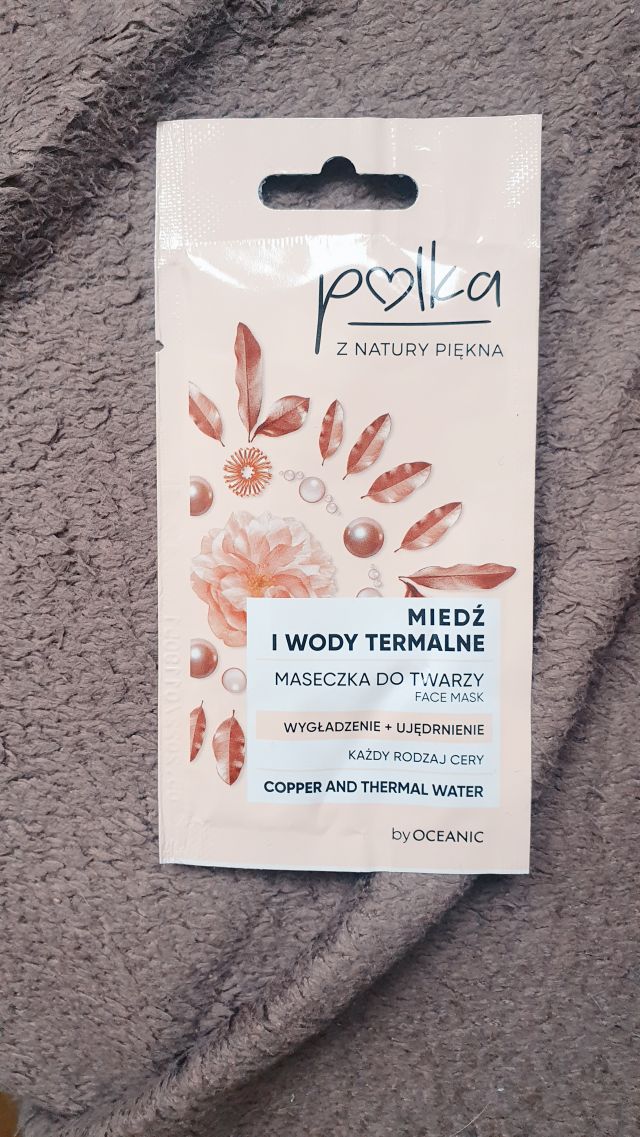 Polka, Miedź i wody termalne, Maseczka do twarzy `Wygładzenie + ujędrnienie`.