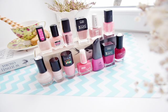 lakiery do paznokci w odcieniach różu