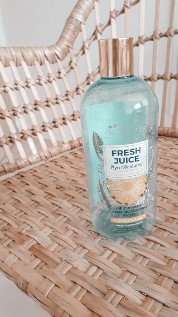 Bielenda Fresh Juice, Peeling do twarzy, Enzymatyczny, Rozświetlający, Z bioaktywną wodą cytrusową, Sok z ananasa i kwas laktobionowy