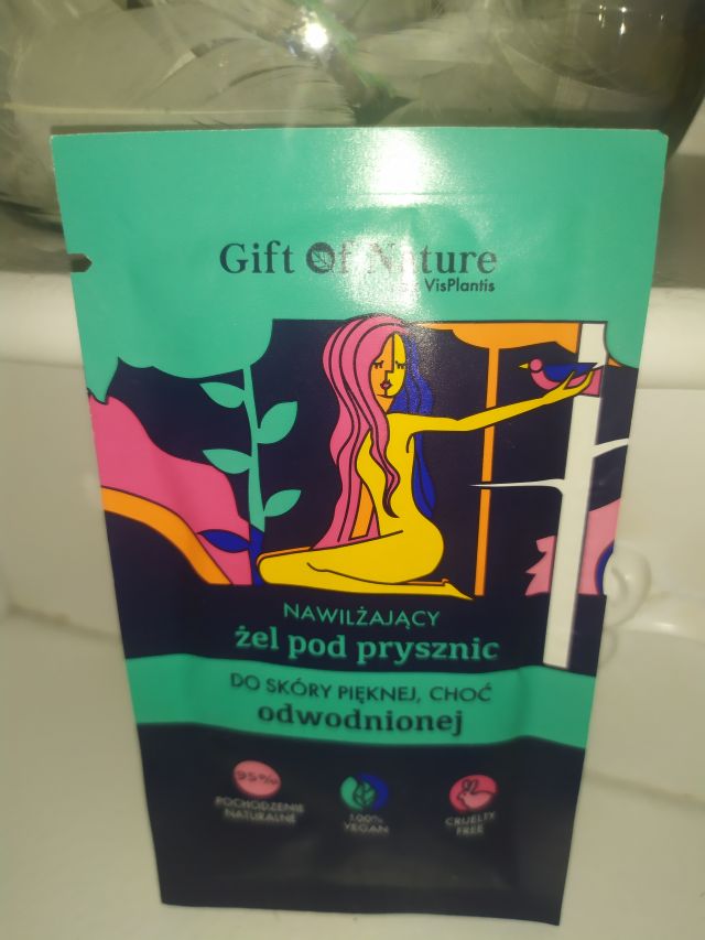 Vis Plantis Gift of Nature, Żel pod prysznic, Nawilżający, Do skóry pięknej, choć odwodnionej