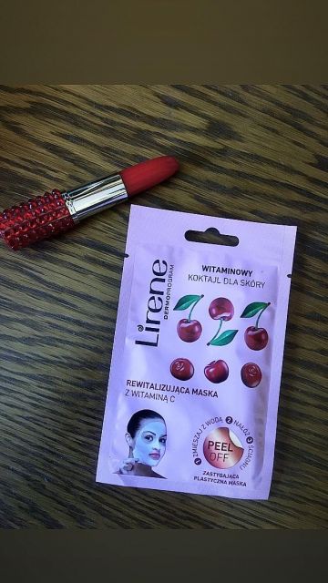 Lirene Dermoprogram, Witaminowy koktajl dla skóry z witaminą C, Rewitalizująca maska peel-off
